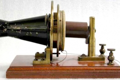 Telephone, experimental.  Patented by Alexander Graham Bell in 1876, patent no. 174,465.  EM*252599.