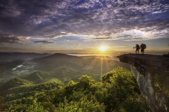 McAfee Knob is the most photographed site along the Appalachain Trail.  It has an almost 270 degree panorama of the Catawba Valley and North Mountain, Tinker Cliffs to the north, and the Roanoke Valley to the east.Virginia Tourism Corporation, www.Virginia.org